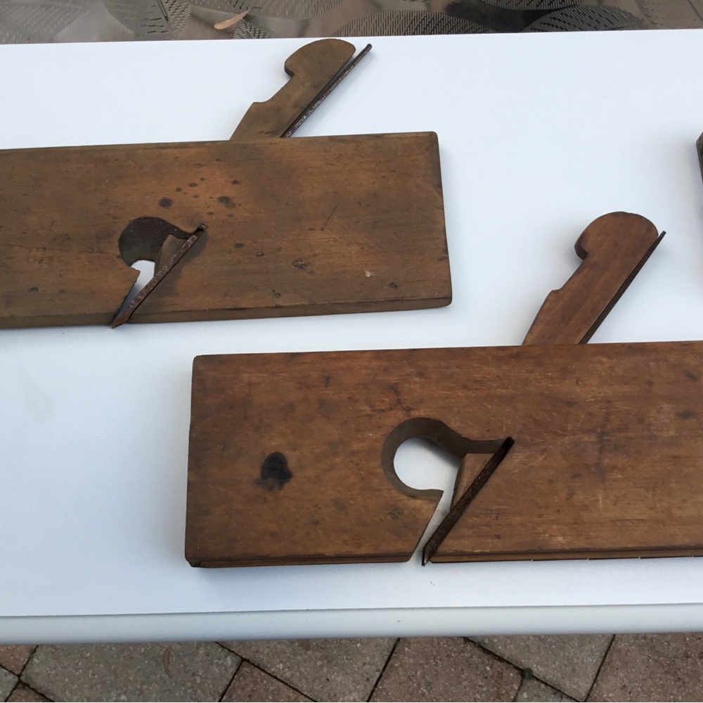 Vintage Wooden Carpenter Planes